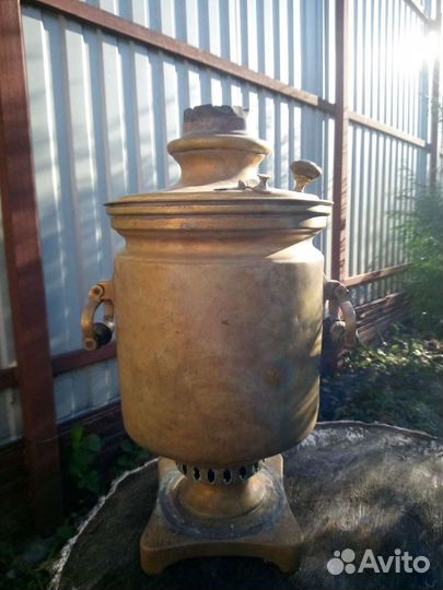 Самовар на дровах старинный