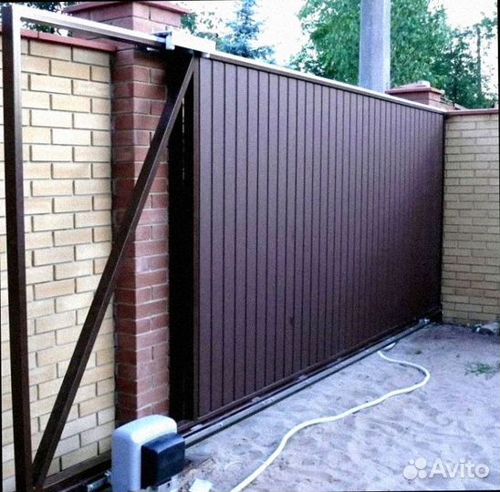 Откатные ворота под ключ