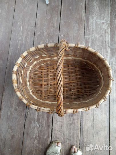 Корзина плетёная большая 55 на 40 см