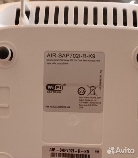 Точка доступа Cisco AIR-SAP702I-R-K9