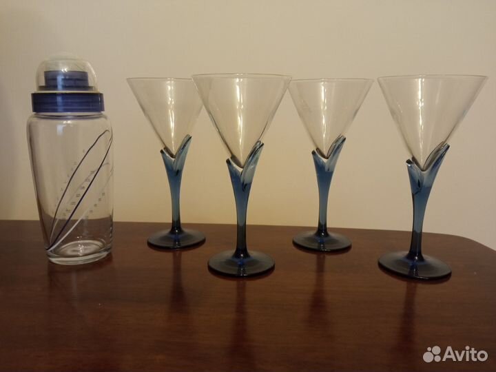 Новые бокалы коктейля мартини стекло Италия шейкер