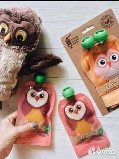 Новые многоразовые паучи для детского питания