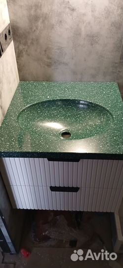 Столешница в ванную из акрила по размерам