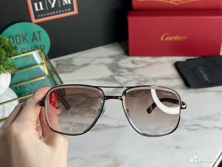 Мужские очки Cartier солнцезащитные
