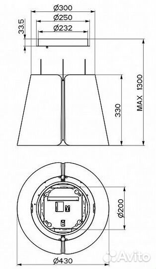 Вытяжка faber beat WH matt F45