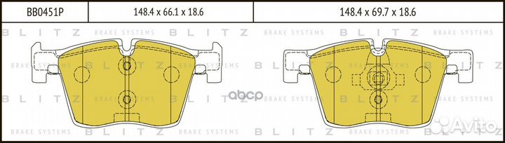 Колодки тормозные дисковые передние BMW 1(F21)