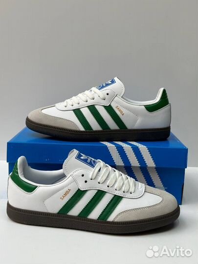 Кеды Adidas Samba OG White Green