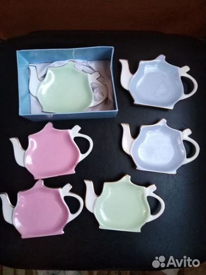 Набор из 6- ти розеток под чайный пакетик