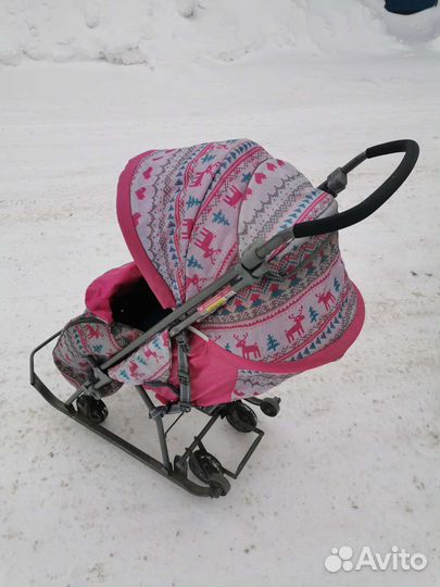 Детские санки коляска бу
