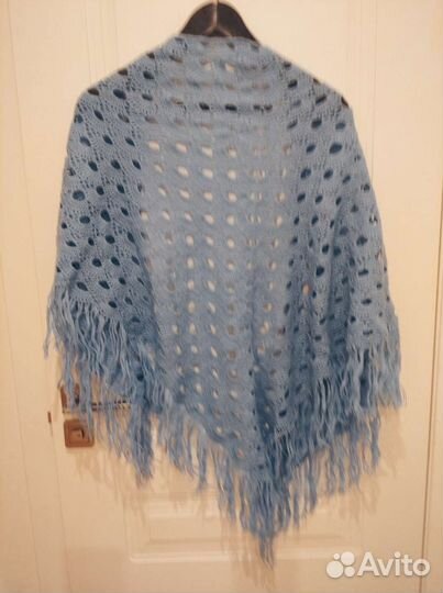 Шаль вязаная ажурная