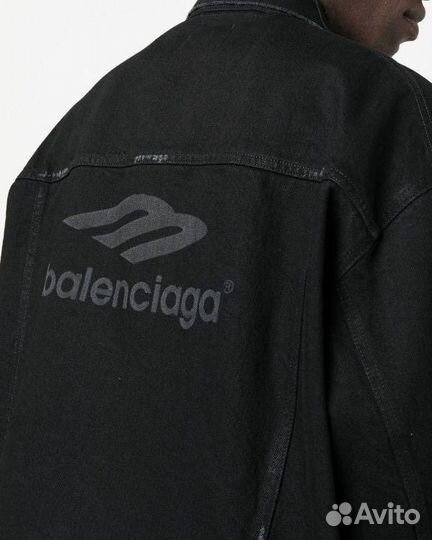 Balenciaga 3b logo джинсовая куртка оригинал