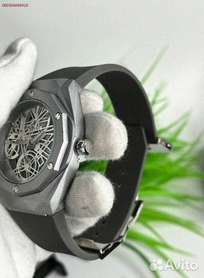 Часы наручные Hublot WHB3 серебро (Арт.75456)