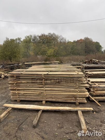 Необрезная доска липа 3 сорт 50 мм термо