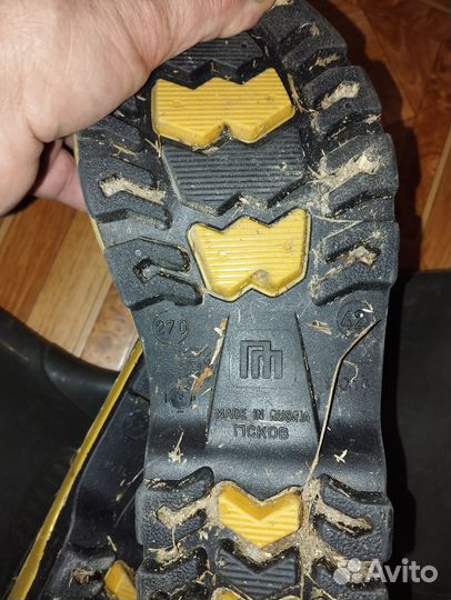 Сапоги резиновые мужские 42