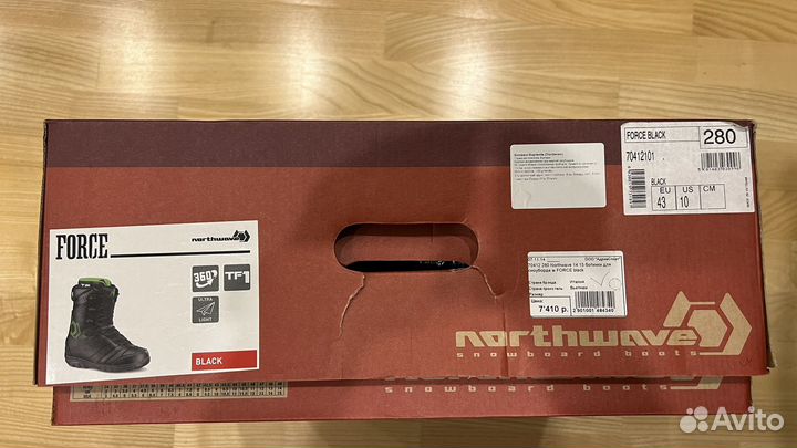 Сноубордические ботинки Northwave Force black 43