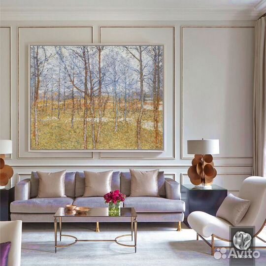 Картина-Весенний пейзаж