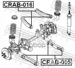 Сайлентблок crab-005 crab-005 Febest