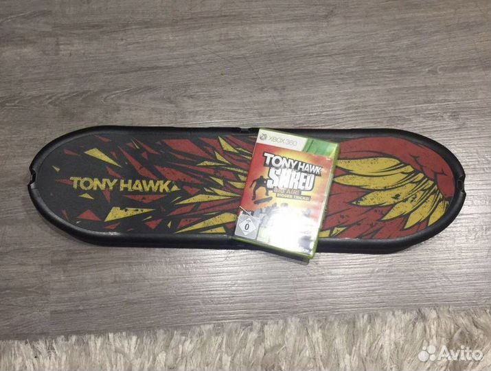 Игра и контроллер-борд Tony Hawk Shred xbox 360
