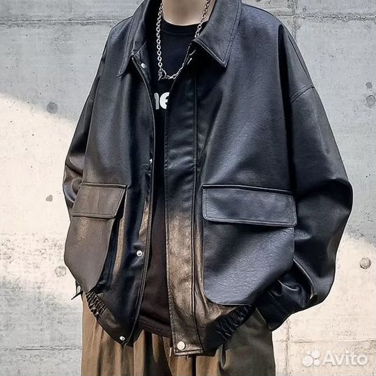 Кожанка мужская oversize rick owens