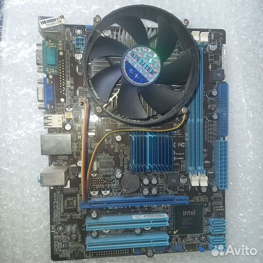 Материнская плата с процессором 775