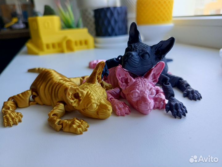 Кот сфинкс 3Д игрушка