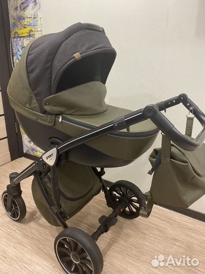 Коляска 2 в 1 anex sport эко кожа