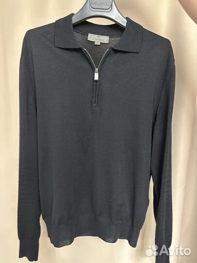 Джемпер поло шерстяное canali