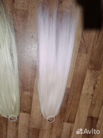 Волосы для наращивания на резинке