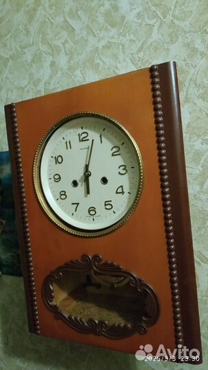Часы настенные с боем янтарь СССР