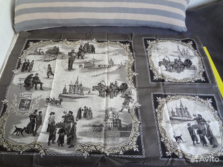 Ткань натуральный лен, купон