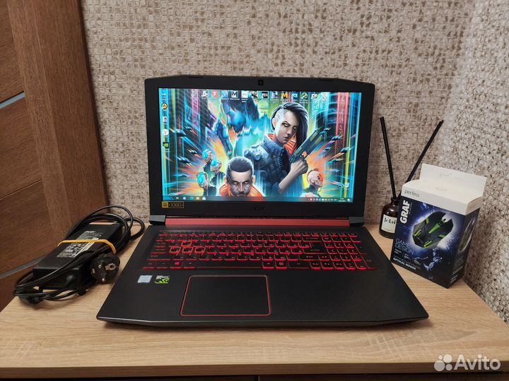 Мощный Acer Nitro 5,GTX1050Ti 4Gb,i5 8300озу16,IPS