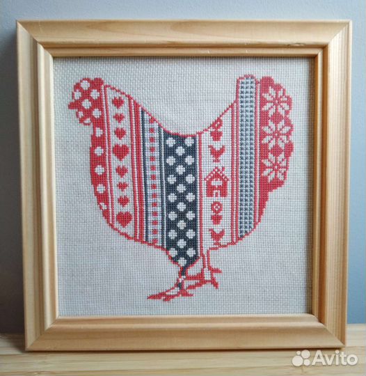 Картина вышитая крестом. Ручная работа