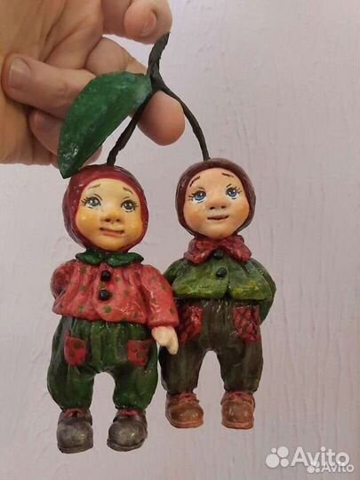 Ватные елочные игрушки
