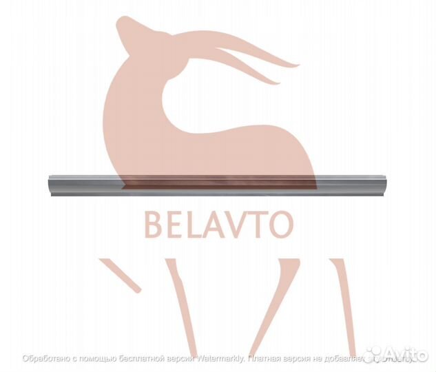 Правый порог на Шевроле Реццополные из 1,5мм не де