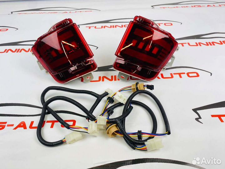 Катафоты в задний бампер Toyota LC 200 тюнинг G482