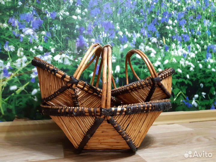 Корзина плетеная для грибов