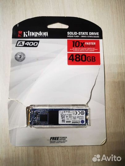 SSD диск Kingston M2 A400 480 Гб