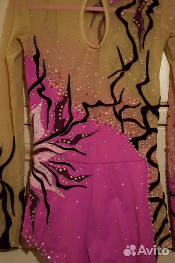 Купальник гимнастический, 128-134 см