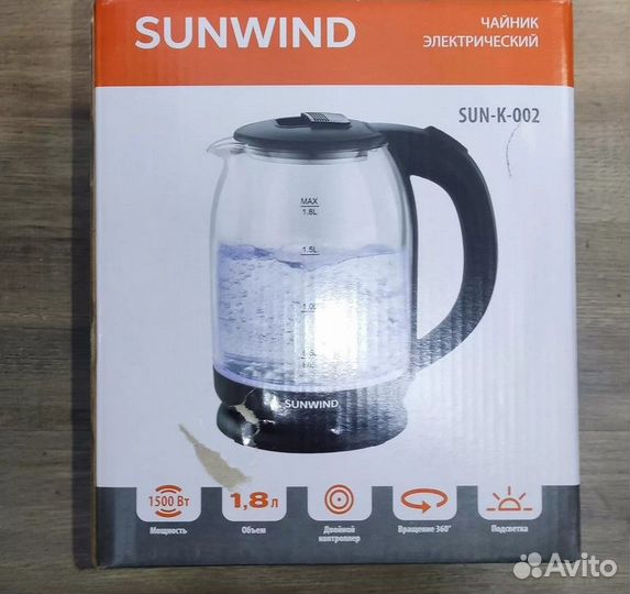 Чайник электрический Sunwind 1.8 л