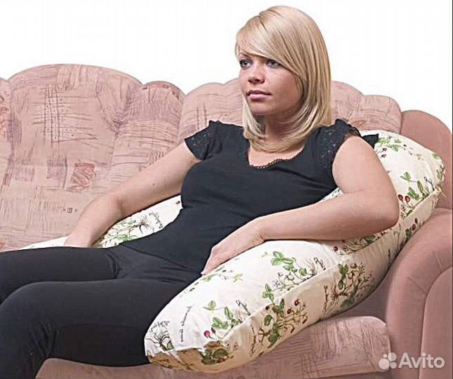 Подушка рогалик для беременных и младенцев