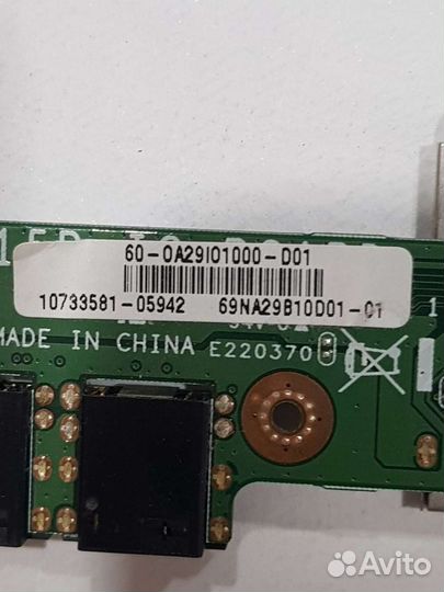 Плата с разьемами USB, audio для Asus Eee PC 1011