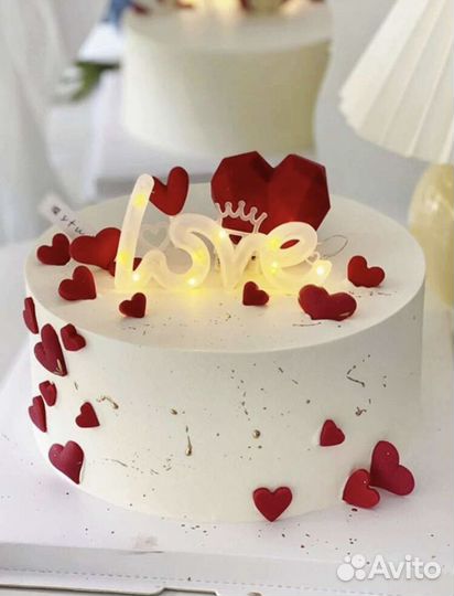 Топпер Светильник на букет торт