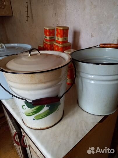 Ведро эмалированное