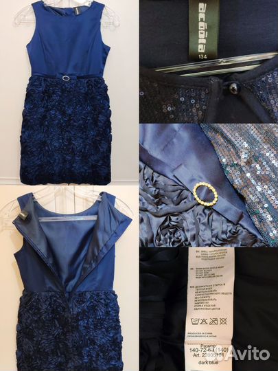 Платье праздничное нарядное 140 146 152 Acoola