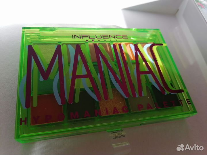 Палетка теней новая Influence Maniac