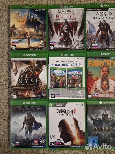 Диски на Xbox one,series x,игры в отличном сост