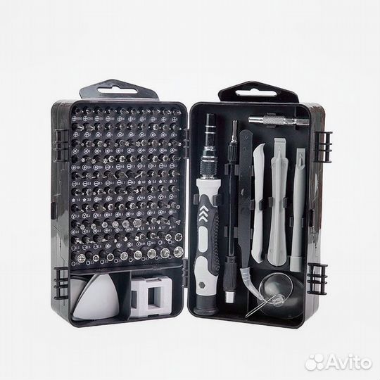 Набор бит +отвертка +гибкий адаптер для ремонта