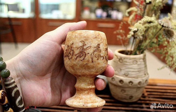 Старый Кубок-пиала нефрит Сю Юй