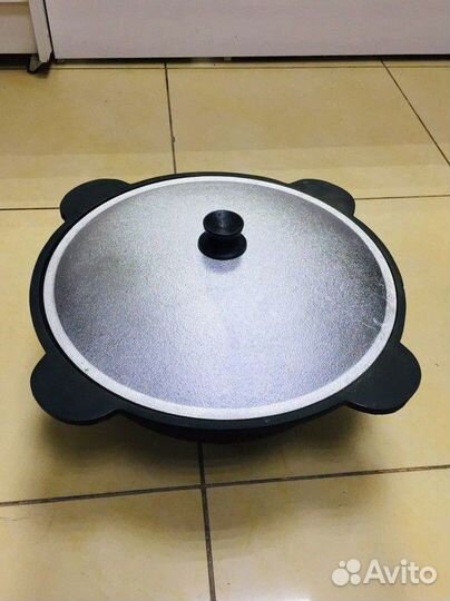 Казан чугунный,узбекский(с крышкой)