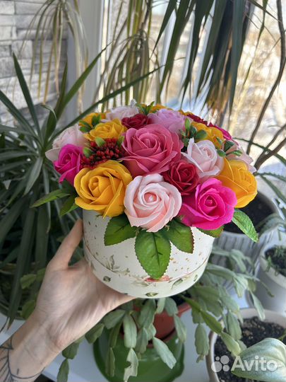 Букет из мыльных роз на 8 марта